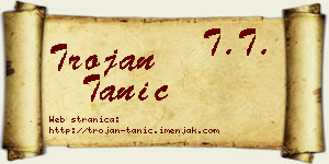Trojan Tanić vizit kartica